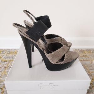 Jessica Simpson High Heeled Sandals, Size 7.5
